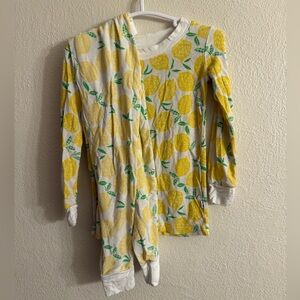 Little Sleepies Yellow Lemon Kids Pajama Set